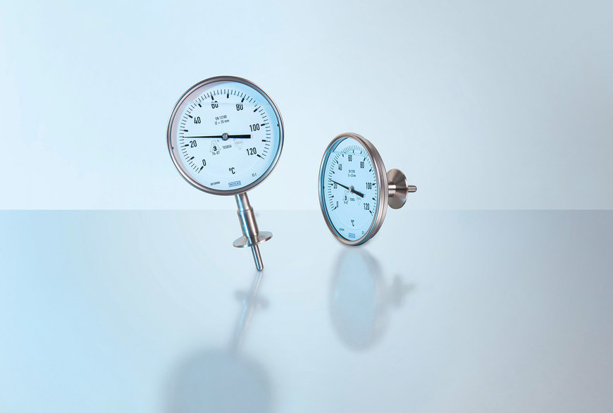 Hygienic bimetal thermometer